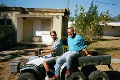 me and my boss Eduardo on his 6-wheeler